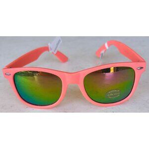 Claire's Brown Tinted Fashion Sunglasses Pink Salmon Color UV400 (NWT)